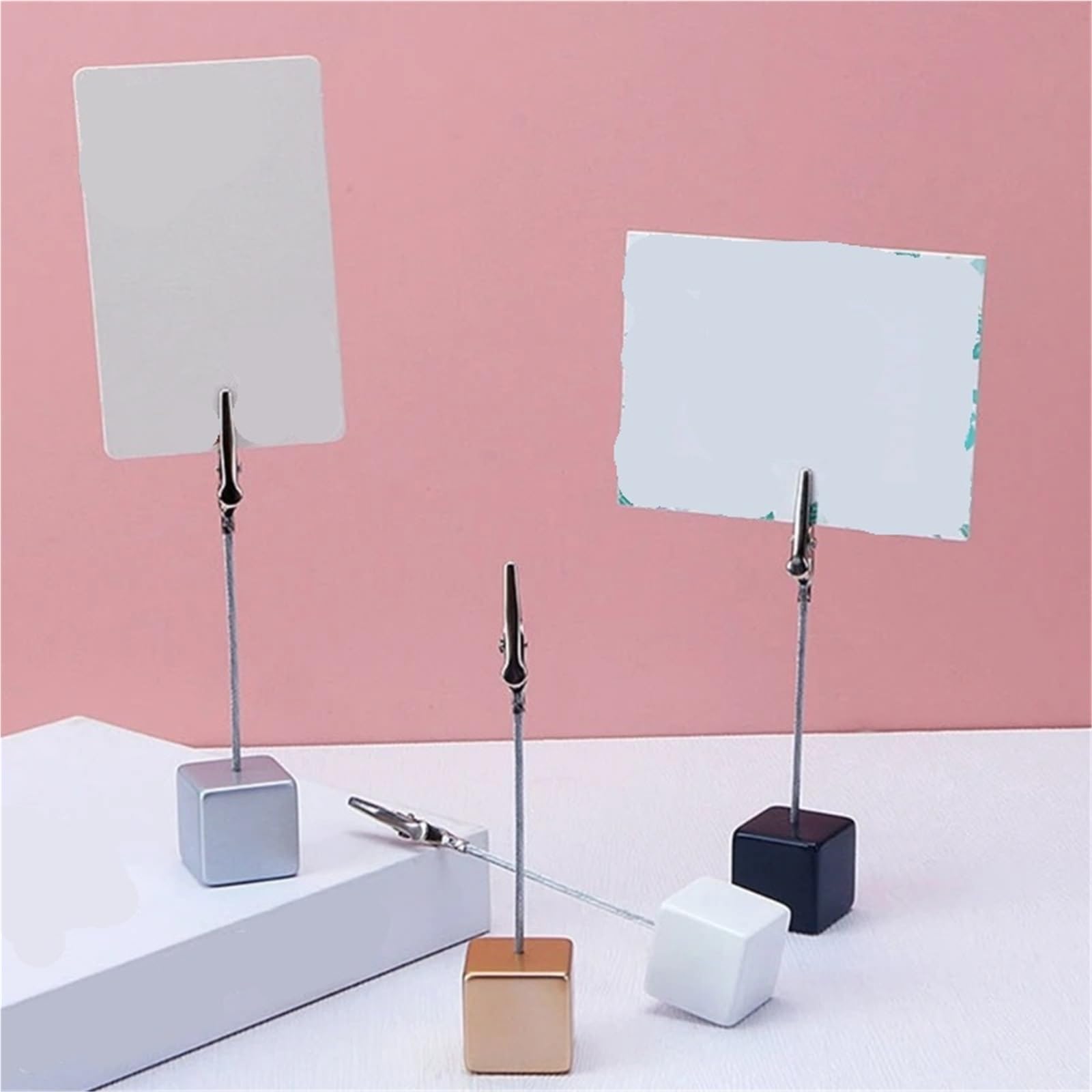 Soporte de clip para notas, 10 unidades, soporte con cierre, para fotos, tarjetas, papel, notas, para uso en casa, oficina, mesas, tienda, etiqueta, oficina, boda, fiesta