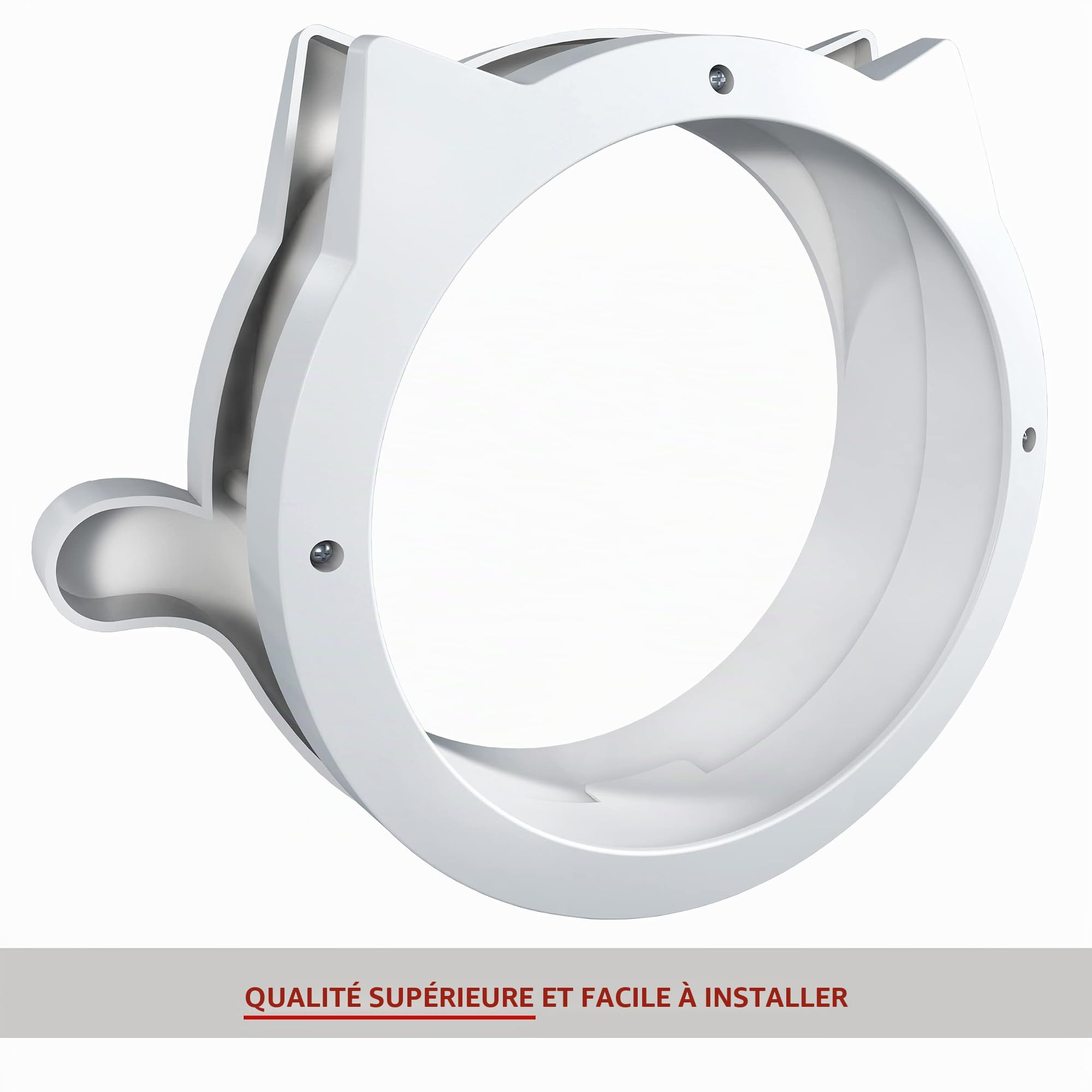 LYNX Chatiere pour Chat Interieur - Chatière Porte Intérieure Élégant et Facile À Installer pour Petite et Grande Chats. Passage de Porte/Trappe Chat sans Porte. pour Chatons Et Chats Jusqu'à 11 KG