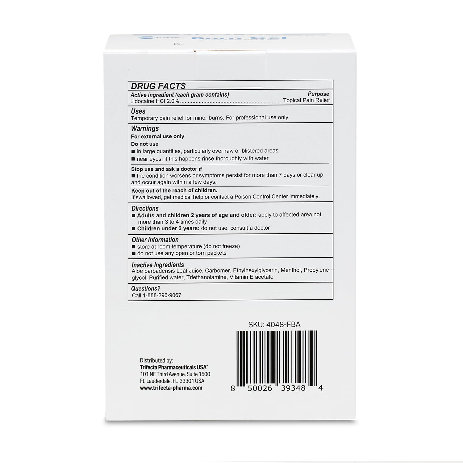 Globe First Aid Burn Gel With Aloe, Box of 144 Single Use Packets — Amazon image 7