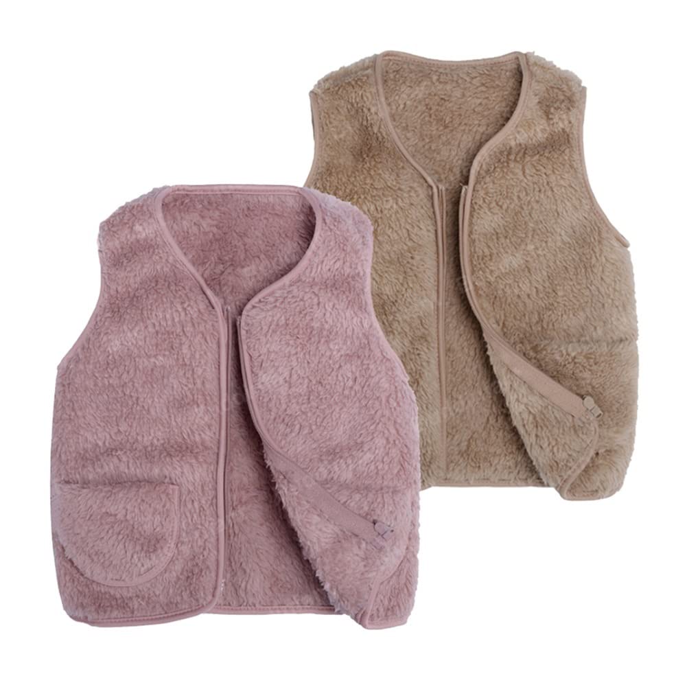 Meisjes Faux Fur Gilets - Fuzzy Warm Mouwloos Vest Voor Kinderen | Stijlvol & Comfortabel Wintervest