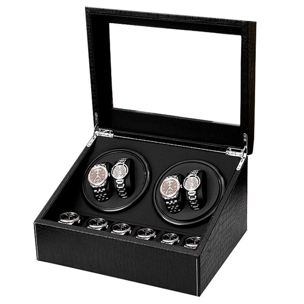 Watch winder para relojes automáticos con caja expositora mecánica de 10 compartimentos 6
