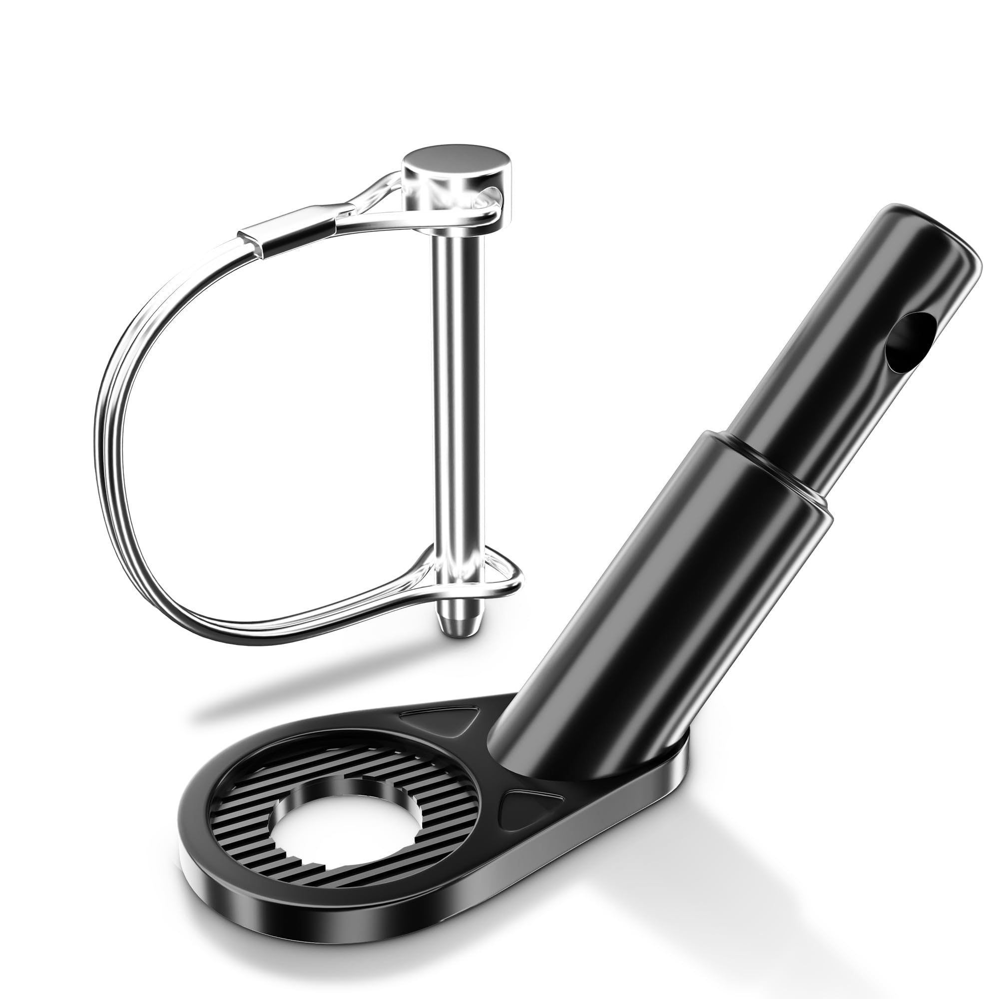 NICEDACK Fahrradanhänger Kupplung, Fahrrad Anhängerkupplung,Hundeanhänger Adapter für Fahrrad,Fahrradanhänger-Adapter,Kinderanhänger Fahrradkupplungen (Kohlenstoffstahl-Schwarz)