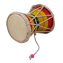Juarez Nawaab 4 Inch Damru Hand Percussion Handmade Indian Musical Instrument