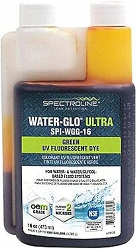 WATER-GLO 802-P Tinte fluorescente para detección de fugas, verde brillante, 1 pinta