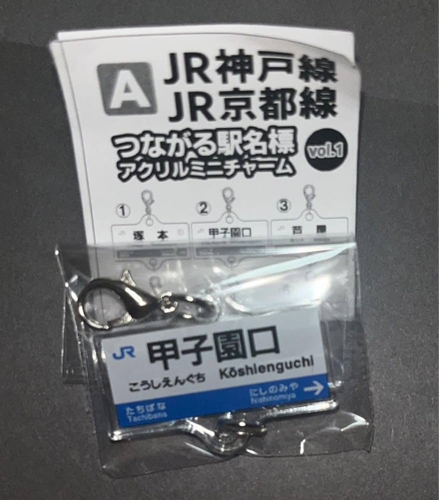 JR京都線・神戸線 つながる駅名標アクリルミニチャーム Amazon | JR神戸線 JR京都線 つながる駅名標 アクリルミニ