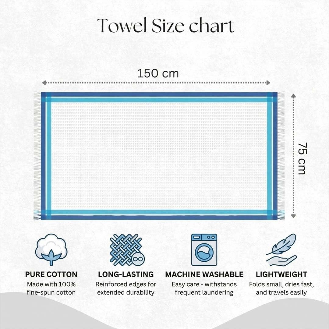 Athom Living Light Weight Cotton Premium Bath Towel, Soft & Absorbent, Quick-Dry, Multicolor, Durable & Comfortable for Daily Use, Ideal for Home, Gym, and Travel |75x150 cm Pack of 6 4