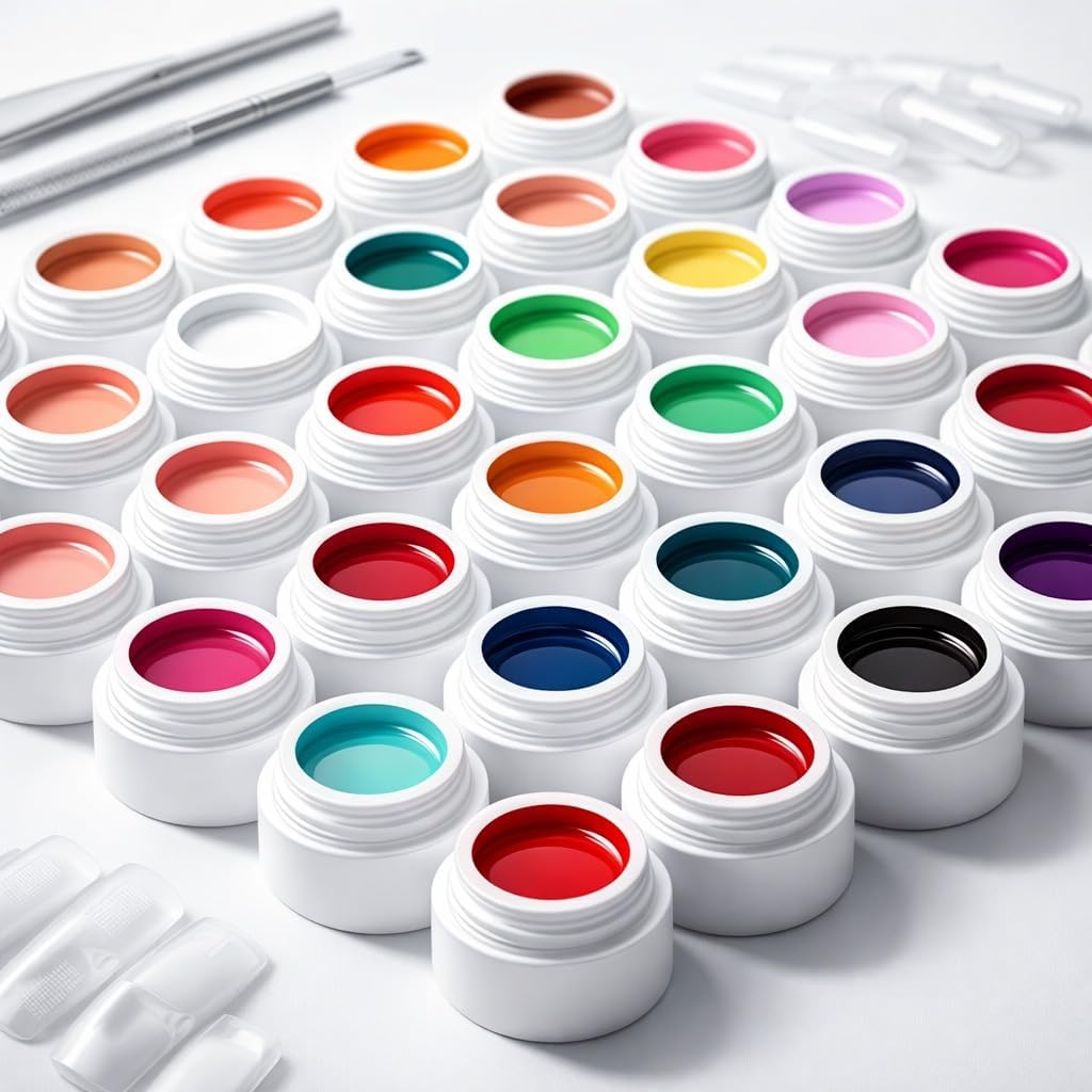 Nail Painting Gel 36 Pc Set | UV LED Soak Off Gel Polish Kit | Multi Color Nail Art Gel Set for Salon & Home Use | Long Lasting High Pigment Nail Gel Colors-image-5