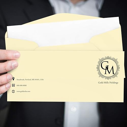 Miniatura 23 de Sobres de negocios color pastel #10 grises de alta calidad, ideales para vacaciones, oficina, facturas, cartas, correos 4 1/8 x 9 1/2 pulgadas