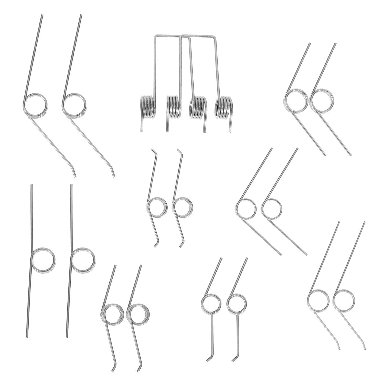 36pcs Garbage Can Torsion Springs: Replacement Trash Can Lid Hinge Springs - Assorted Waste Bin Repair Accessories for for Kitchen and Bathroom Flip Top Waste Bin