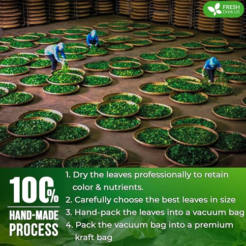 Image of FreshDrinkUS, Permium 16oz Mulberry Leaves, 100% Natural & Pure, Mulberry Leaf Tea, Mulberry Loose Leaf Herbal Tea, No Additives, No Caffeine, Vegan.