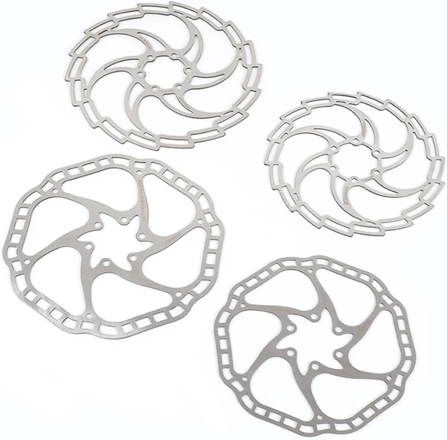 Disc Brake Rotor 5PCS Ultralight Bicycle Disc Brake Rotor Mountain Bike Brake Disc 160/180mm 6/7 Inch With Bolts Bicycle Brake Parts For Mountain Road Bikes(160MM)