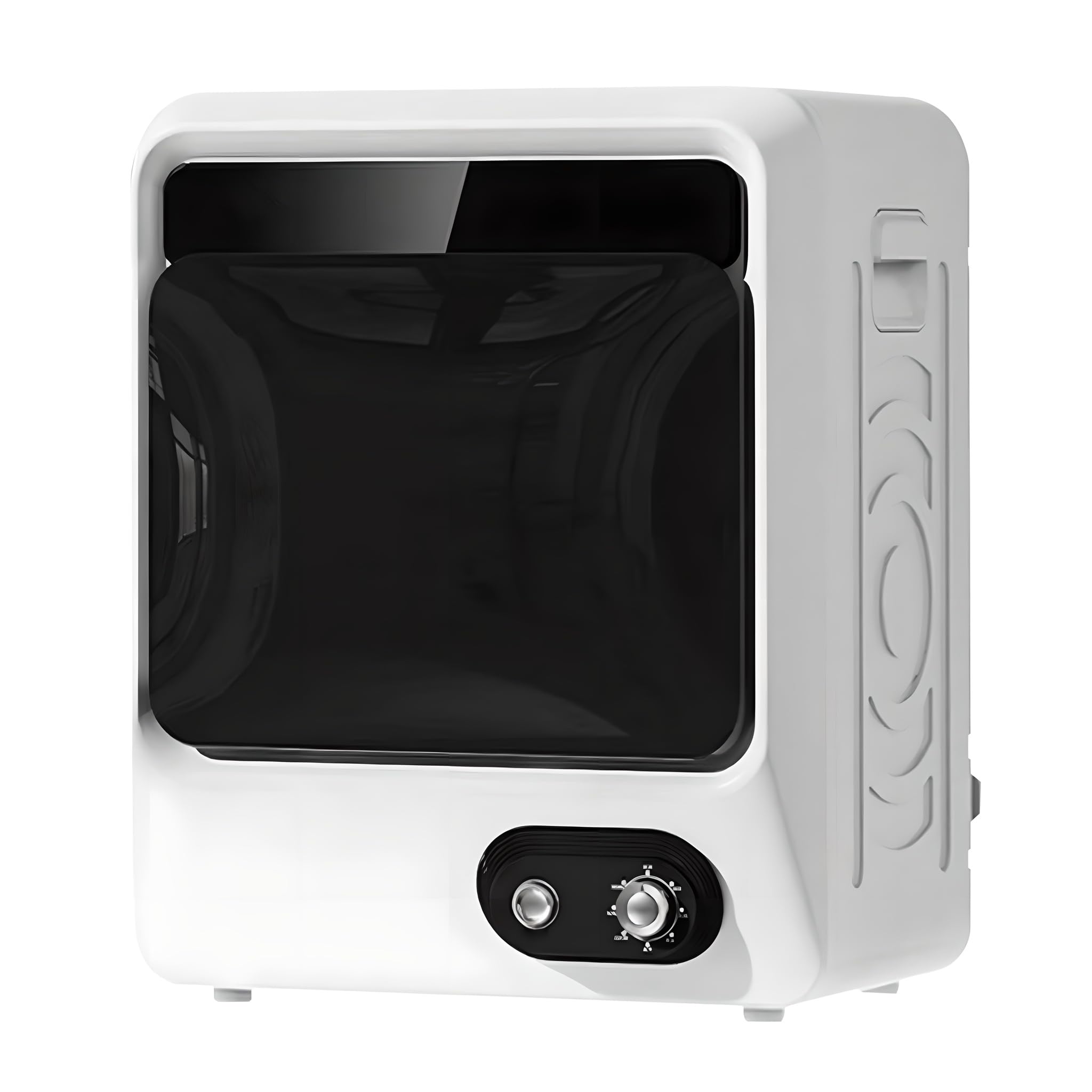 Secadora de ropa portátil, secadora eléctrica de 1000 W con bañera de acero inoxidable y panel táctil LCD para apartamentos, caravanas, familias y casas de familia