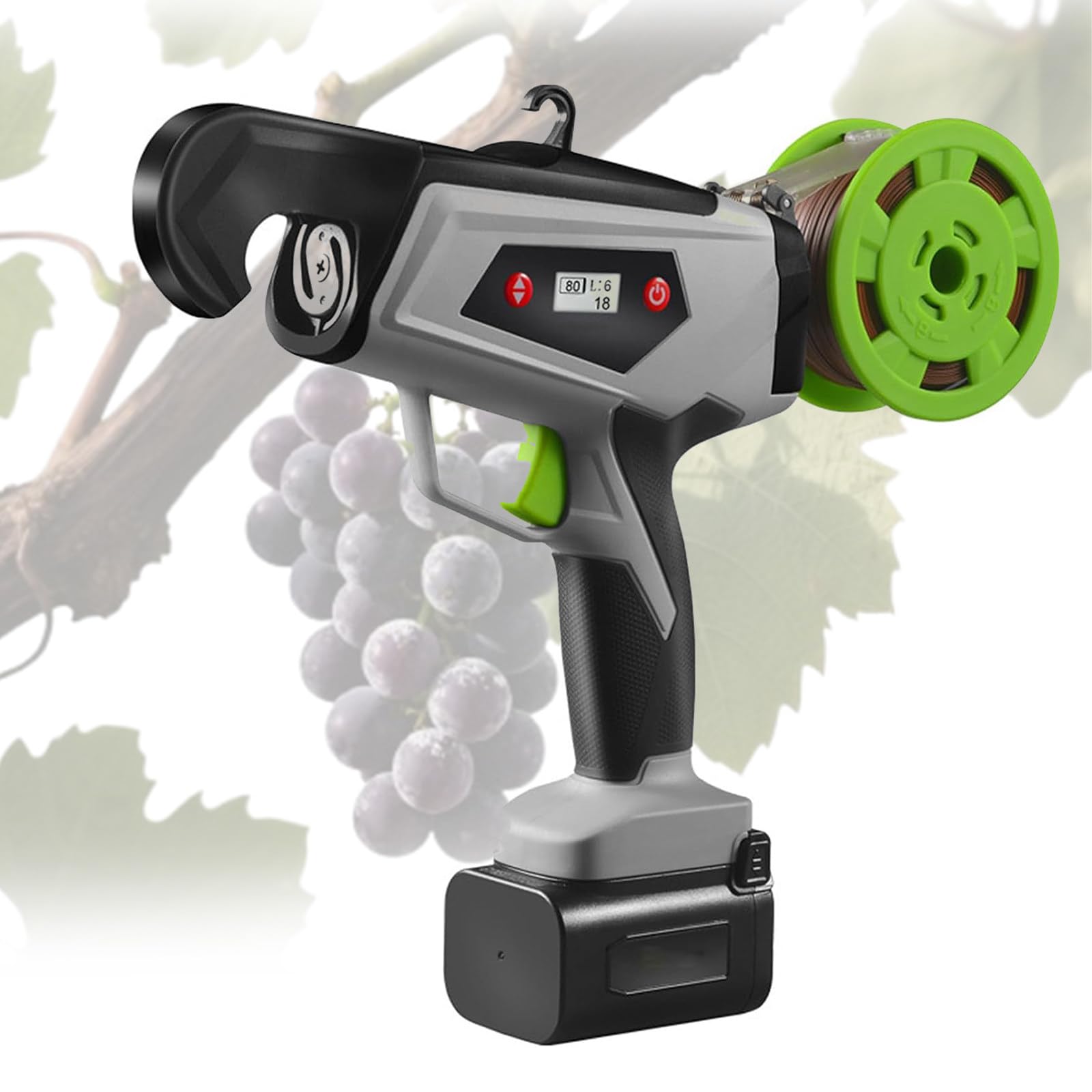 Máquina para Atar viñas, máquina para Atar Plantas, Herramienta para Cinta de jardinería, de flejado para Verduras, Uvas, Tomates, pepinos, pimientos y Flores.