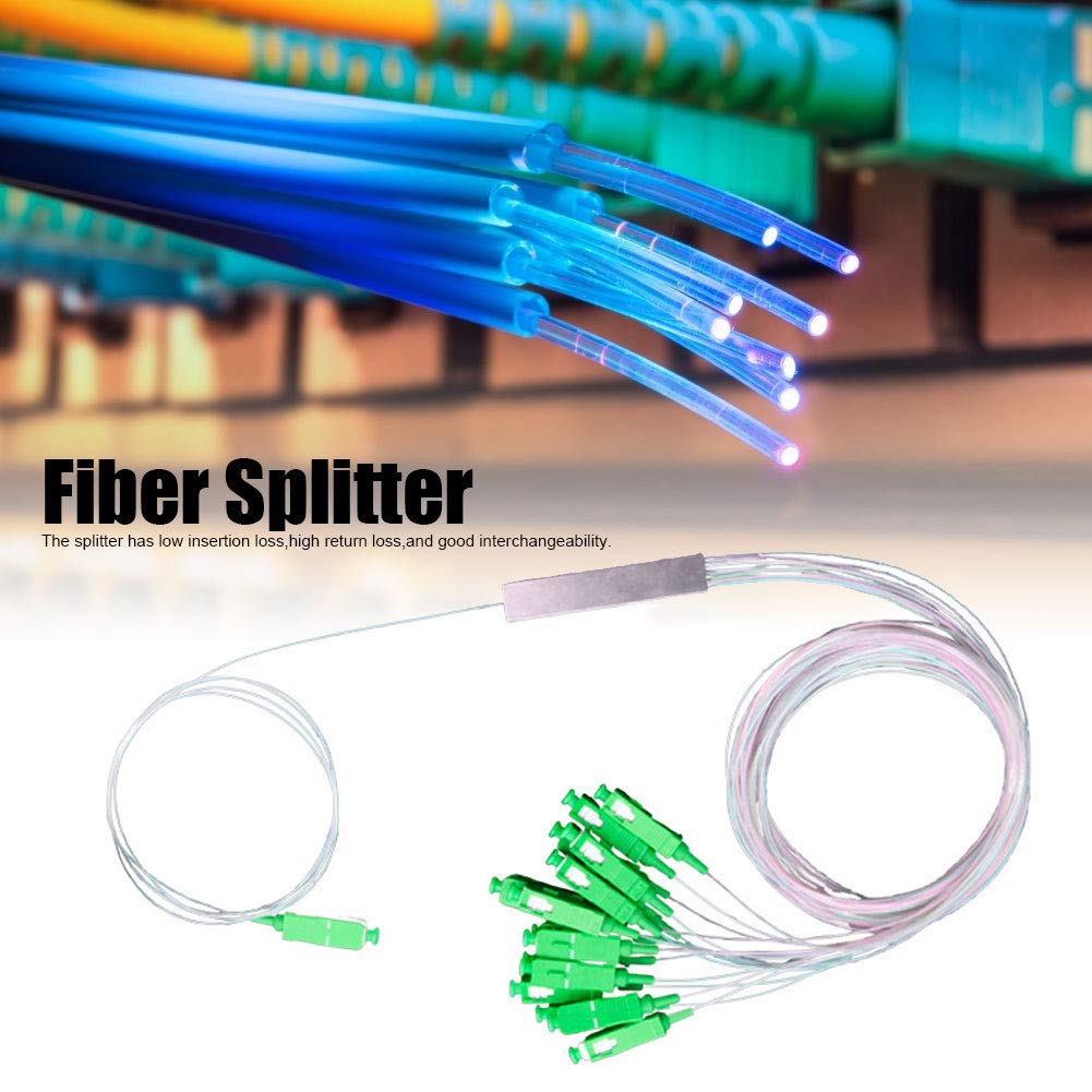 Leapiture Micro Fiber Optic Splitter 1x16 PLC Type Optical Splitter Optical Fiber Splitter Box Fiber Optic Coupler Simpler for Industrial