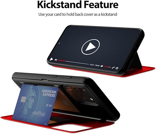 Miniatura 140 de GOOSPERY Parachoques magnético para puerta compatible con Galaxy S23, tarjetero tipo cartera, cierre automático, protección de doble capa resistente