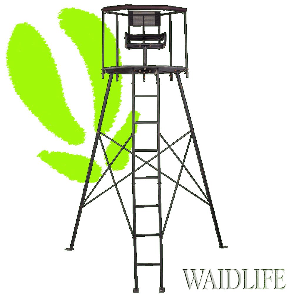 Cacería De Life 360 ° hochsitz Metal Caza – ANsitz – Escalera de Caza – Caza Púlpito