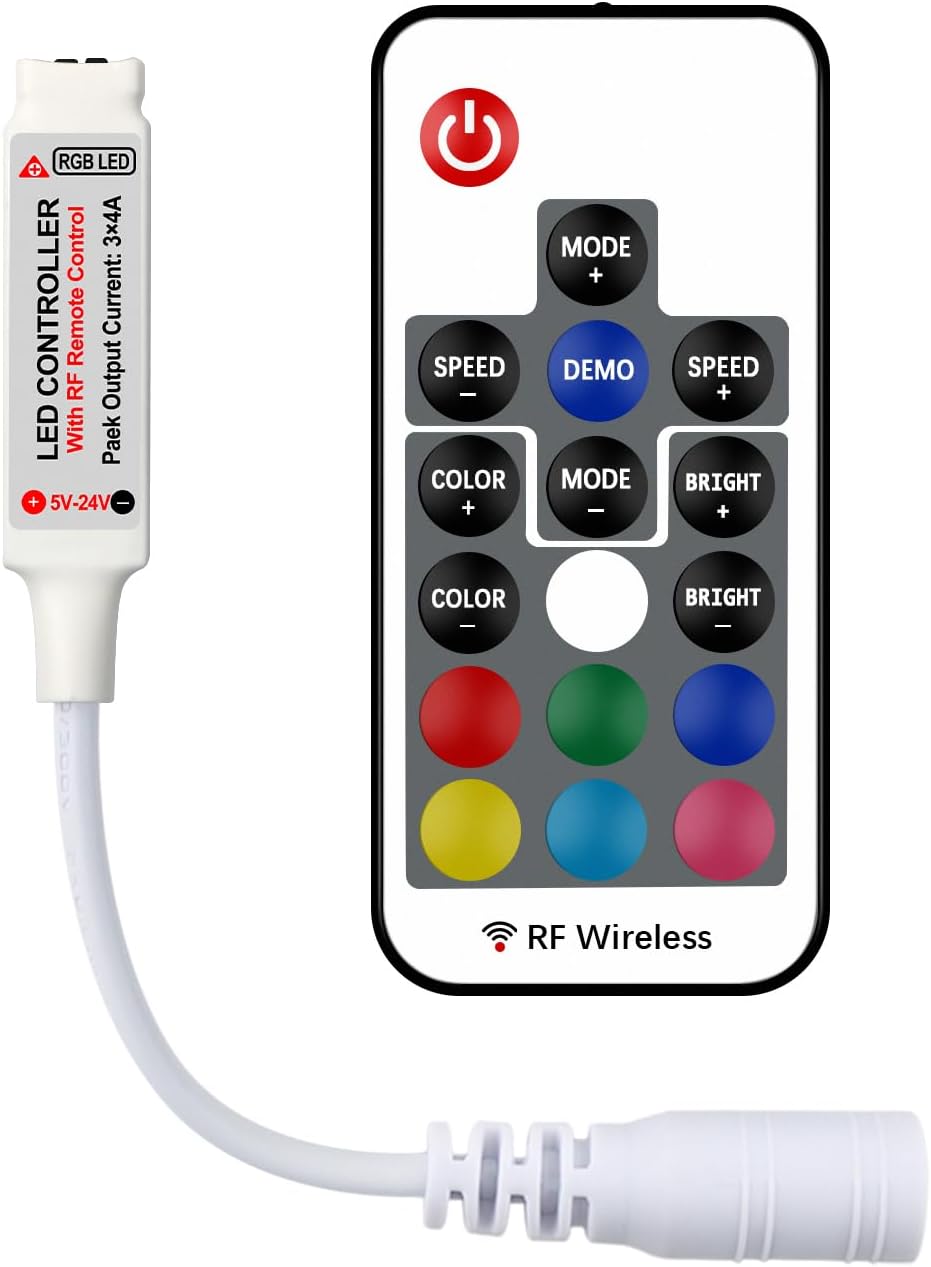 Amazon.com: XMSJSIY Mini Led RGB Controller 3 Keys Led Strip Light ...