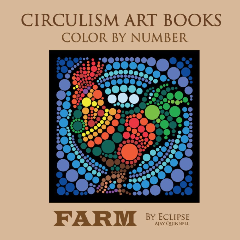 Farm - Color by Number Circulism book : Superior paper edition