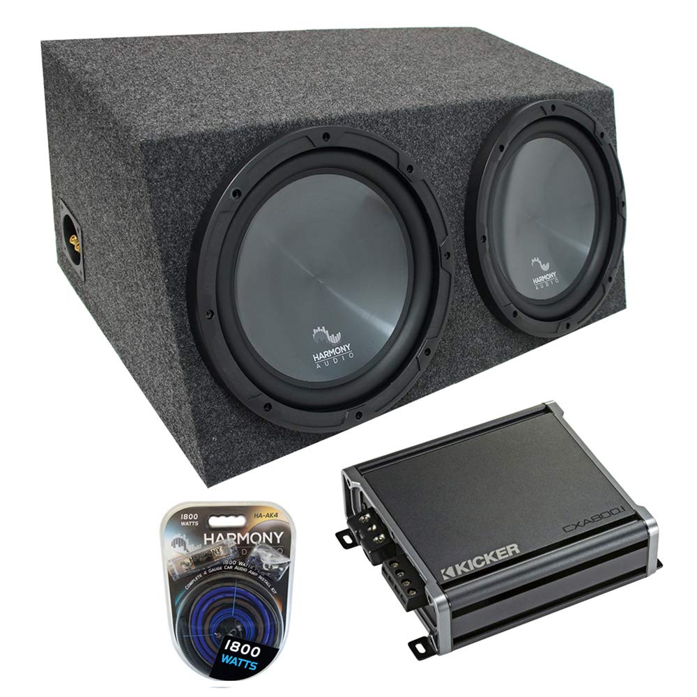 Amazon.com: Harmony Audio Dual 12 Hatchback Sub Box with CXA800.1