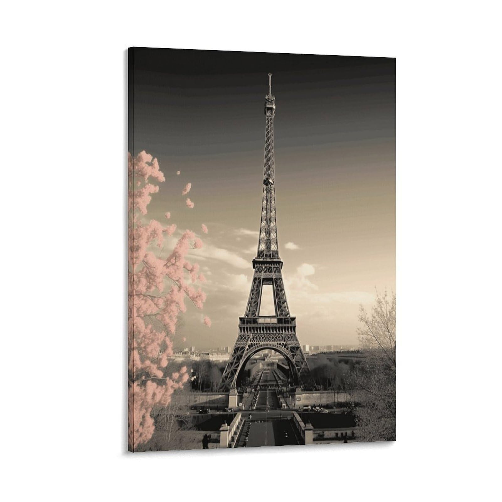 VstaDank Paris Tower Canvas Wall Art on Canvas Prints Artwork Exquisite Decor Artwork Hang Wall Picture Hangable Decor Painting Picture Printed Poster Art for Home Decor 20x30inch(50x75cm)