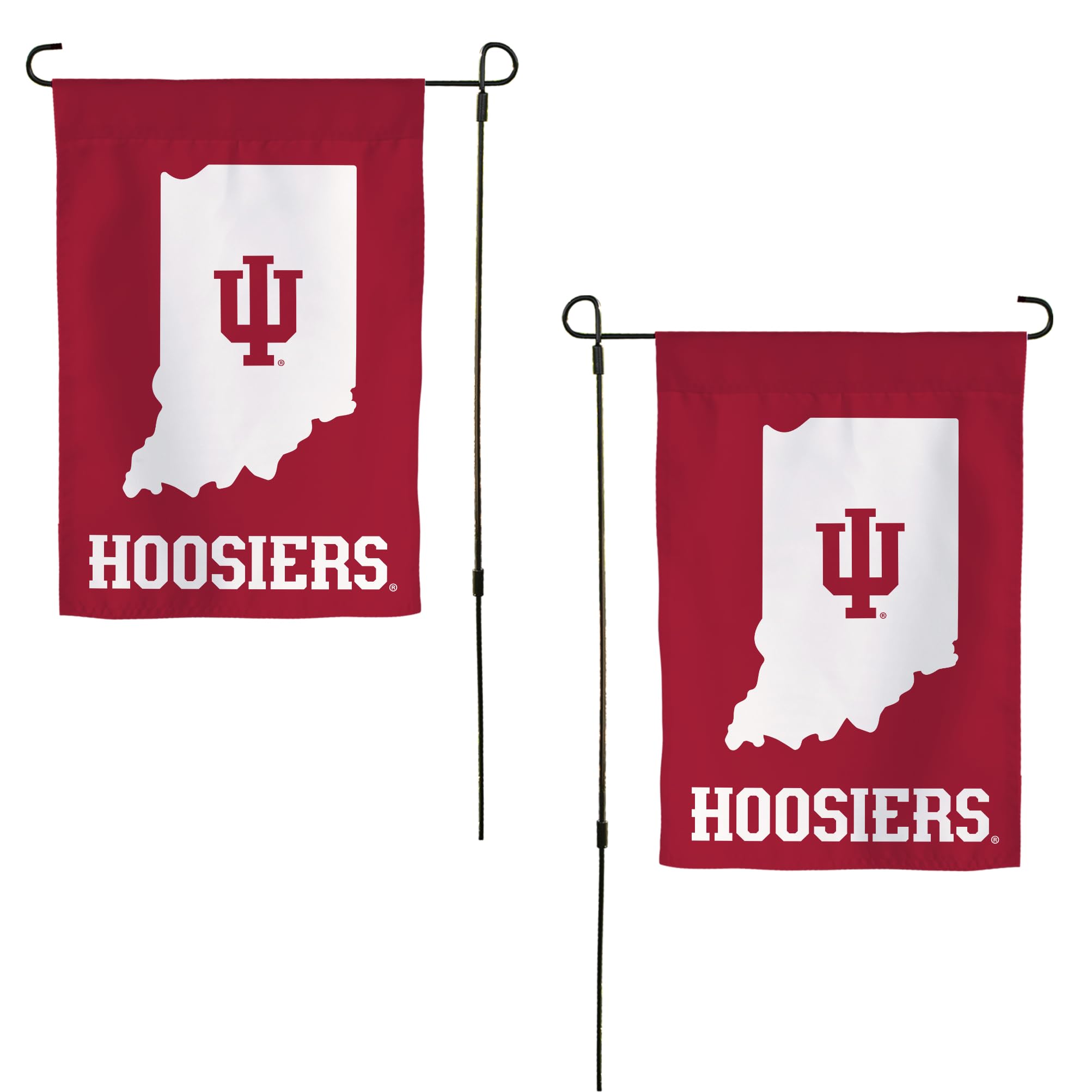Indiana University Garden Flag Hoosiers Bloomington Banner 100% Polyester (Design F)