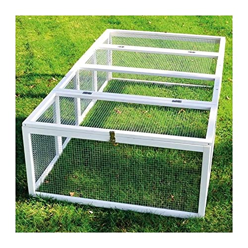 Clapier Lapins Rabbit Run 2023 Exterieur- Cage Mobile -Couleur Blanc Cover