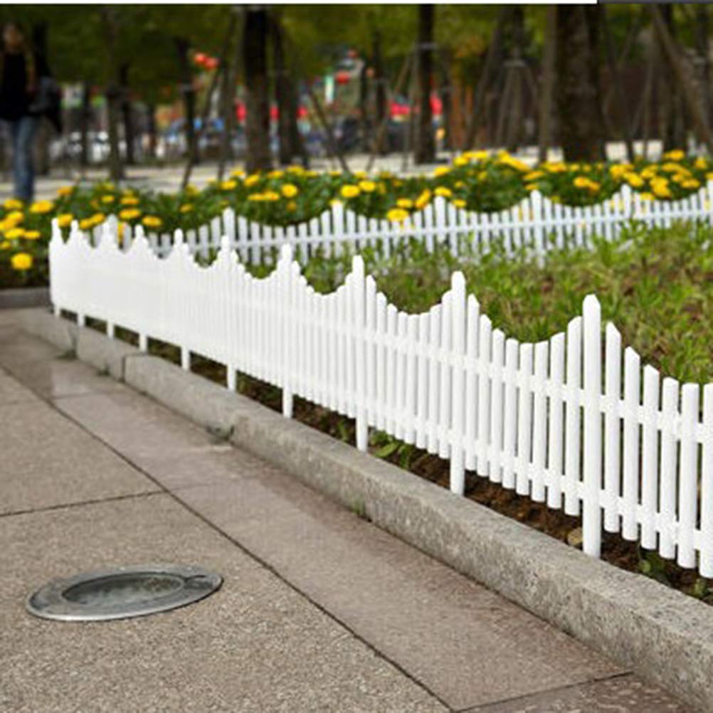Wonderland Pack of 8pc PP Picket Fence with Spikes for Outdoors and Flower beds-image-49