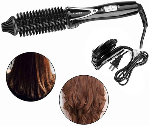 Miniatura 8 de GOTOTOP Cepillo de rizador de cerámica turmalina plegable Anión Cepillo de pelo Rizador de pelo Cepillo de rizador de pelo Herramientas de peinado