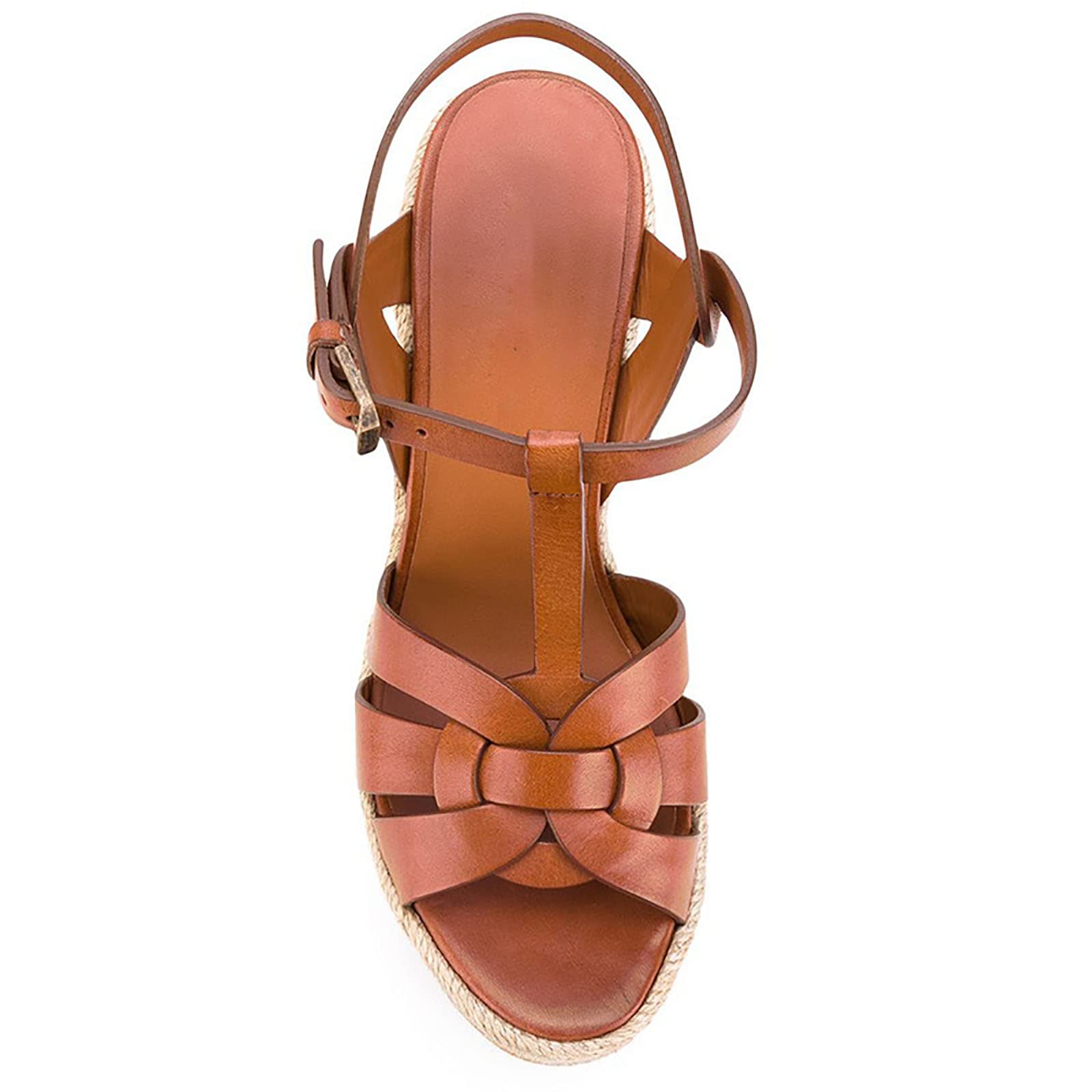 Damskie espadryle w paski koturny eleganckie sandały z odkrytymi palcami pasek na kostce sandały na koturnie buty na co dzień