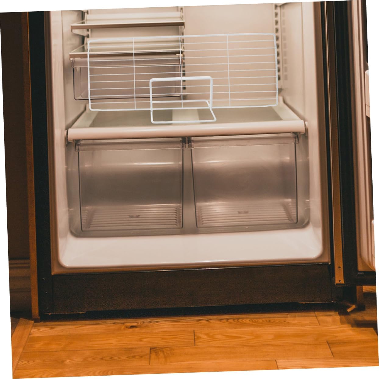 Heavy Duty Freezer Partition Metal Refrigerator Separator 2 Pack Iron Dividers Odor Prevention Ventilated Mesh