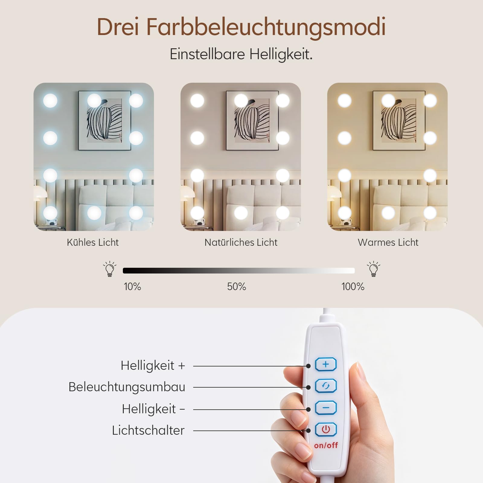 TUKAILAI Schminktisch mit Beleuchtung, Weiß Kosmetiktisch mit Schiebespiegel, Großer Schublade & Regalen, Frisiertisch Schmal mit Stuhl klein Schminktisch für Schlafzimmer 60x40x130cm