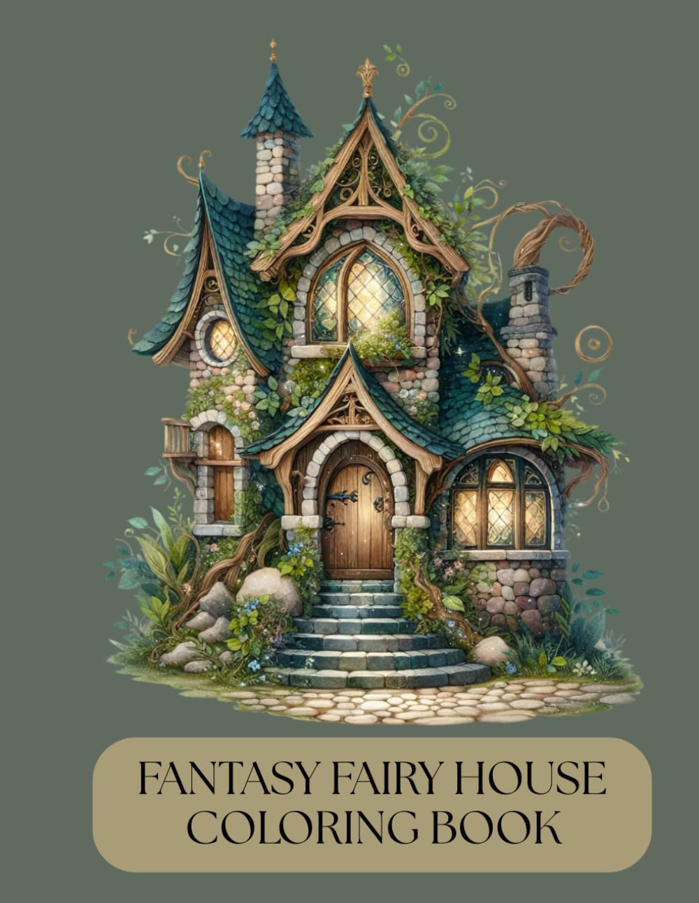 FANTASY FAIRY HOUSE COLORING BOOK