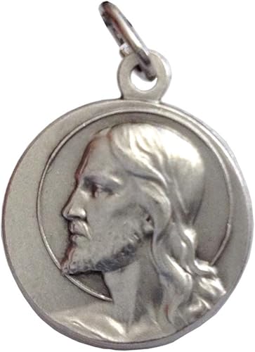 Medalla Cristo Redentor - Medallas de los Santos Patronos - Hecho en Italia, Latón