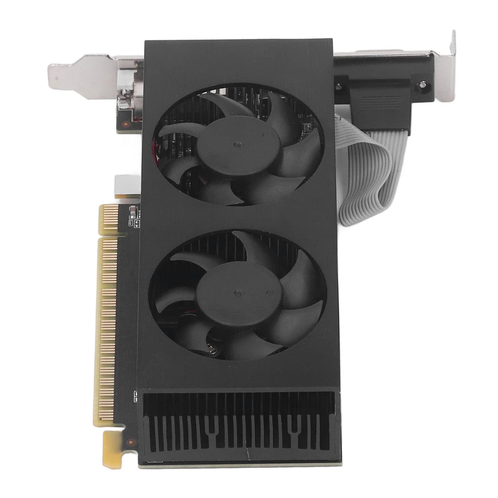 Schede grafiche GTX750 4G DDR5 GPU doppia ventola da 128 bit con interfaccia multimediale HD DVI VGA per PC da gioco Workstation Metallo nero