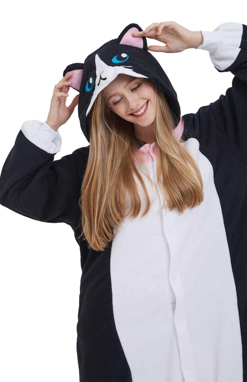 DELEY Unisex Axolotl Tutina Adulto Costume di Halloween Anime Axolotl Cosplay Pigiama Caldo degli Indumenti da Notte Homewear