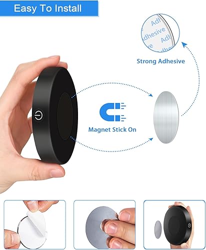 Vista 11 de WILLED Luces táctiles regulables de 3000 K, luces de grifo recargables con batería, luz magnética para armario, luces LED portátiles para armario