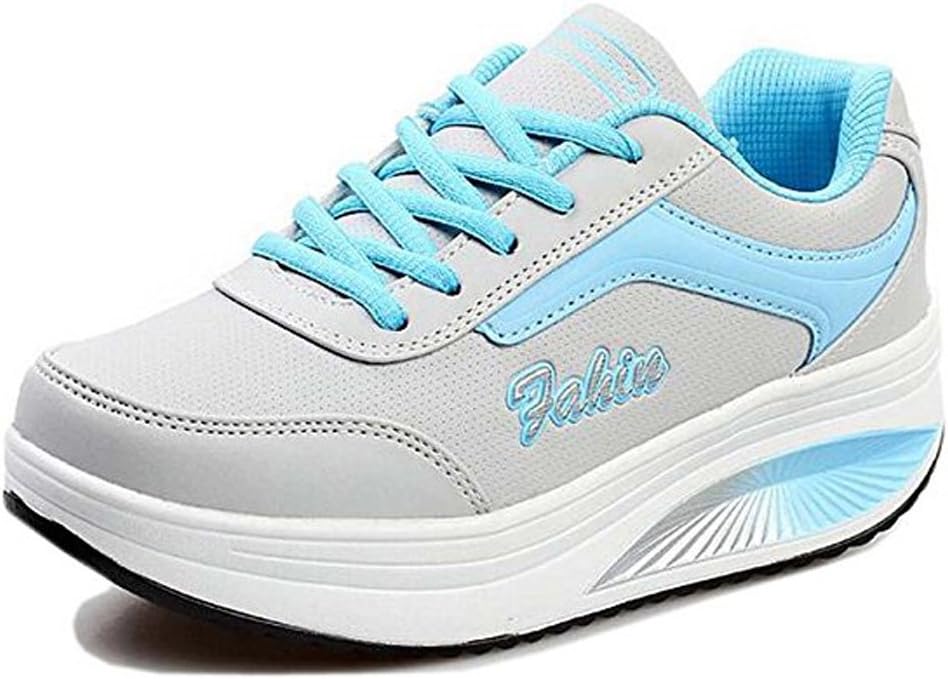 Women's Shoes Rocker Soles Mesh Breathable Platform Lightweight Comfortable Trainers Sneaker Fitness Outdoor Summer