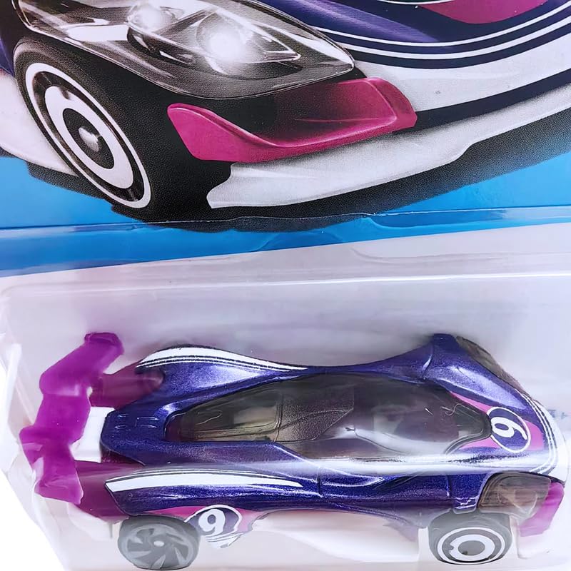 Image of Hot Wheels Let'S Race Netflix Celero Gt Quarter Mile Heroes For Ages 3 And Up (Pruple), Purple