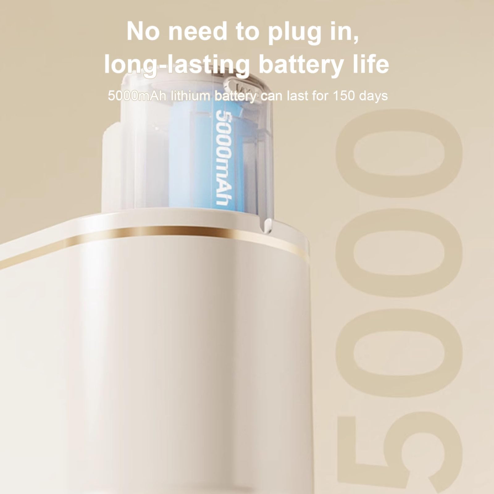Ceramiczna fontanna dla zwierząt domowych, bezprzewodowy dozownik do picia z cichą pompką, dla kotów i psów, automatyczna fontanna 5000 mAh