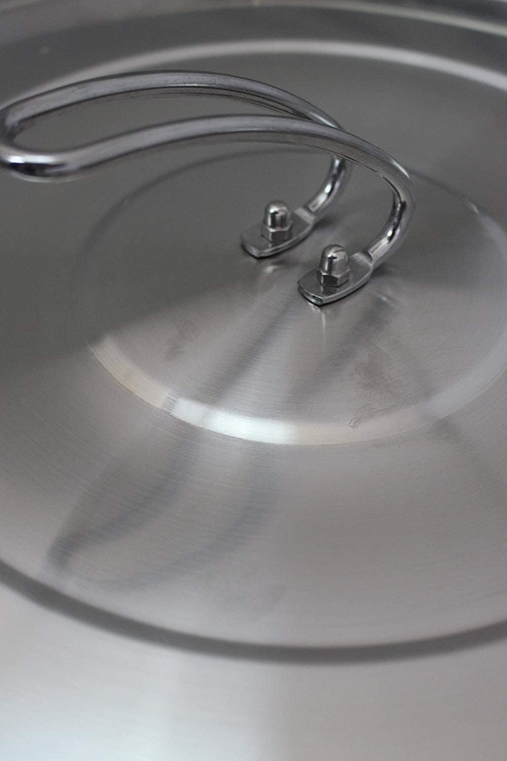 Euro Tische Pentola per la gastronomia (75 l), da 15 a 100 litri, in acciaio inox, ideale per tutti i piani cottura e le grandi cucine, set di pentole Gastro
