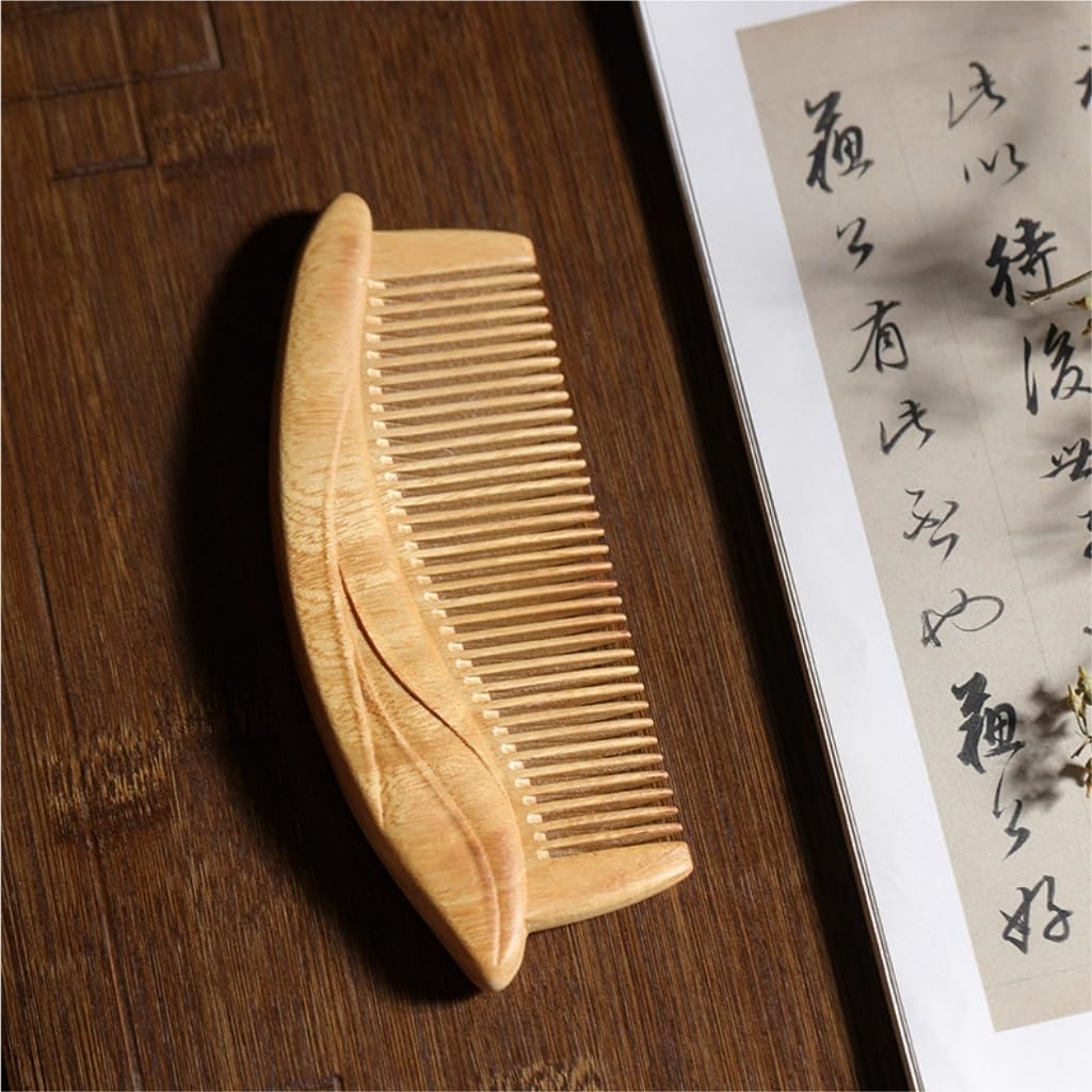 Peine De Estilo Retro, Viaje Portátil Madera Maciza, For Barba For Hombres, For Pelo Rizado (tamaño: 5 Pulgadas)