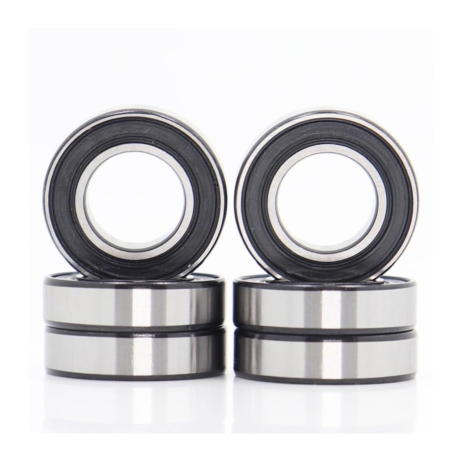 Industrial Shaft Bearings, 6800-2RS Bearing 10x19x5 Mm ABEC-7 (6Pcs) 10 19 5 6800RS Metric Thin Section Ball Bearings for Bicycle Hub Front Rear Hubs Wheel