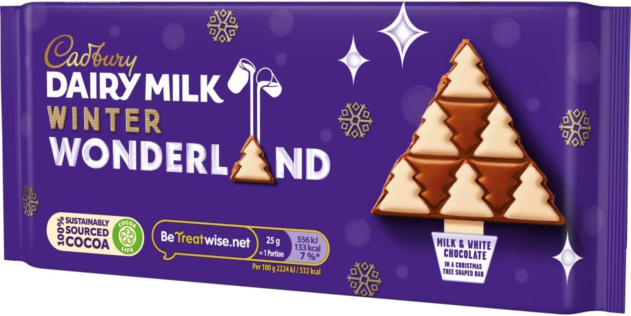 Amazon Cadbury Dairy Milk Winter Wonderland Edition キャドバリー 板チョコ・チョコバー 通販