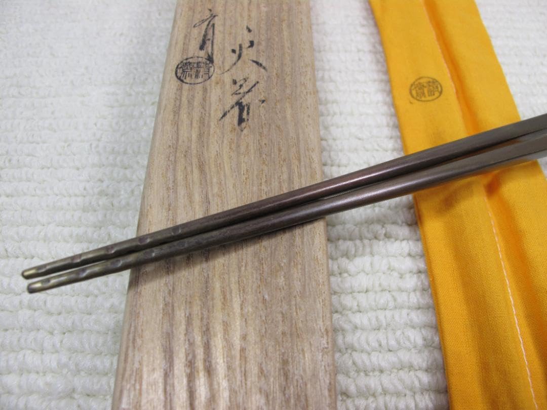 Amazon.co.jp: 茶道具 金工師 木村清斉作 古銅 七五三銀杏頭飾り