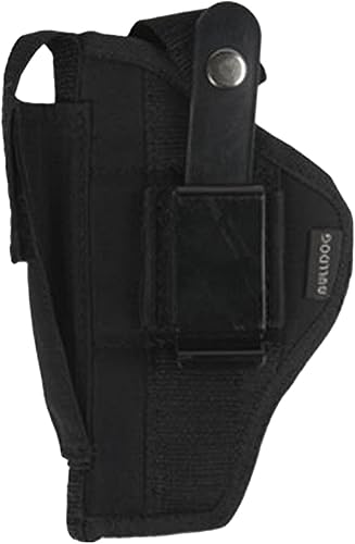 Bulldog Cases - Funda de nailon para cadera  Tamaños para revólver y semiautomático  Compatible con Glock, S & W, Ruger, Springfield, Taurus