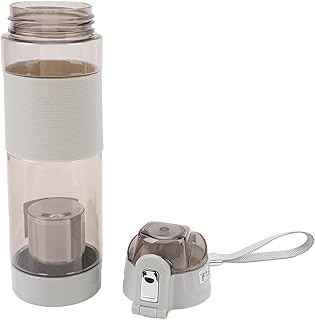Cryfokt Wasserstoff-Wasserflasche, Alkalischer Filter, Auslaufsicher, für Wellness und Vitalität bei Bewegung und Sport, Edelstahl 304 (hellgrau)