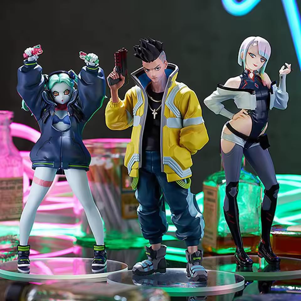 Anime Cyberpunk Edgerunner Figures - 11cm David Martinez Lucy Rebecca Decoration Adult Car Collector for Anime Cyberpunk Edgerunner Fans (Rebecca) - Image 2