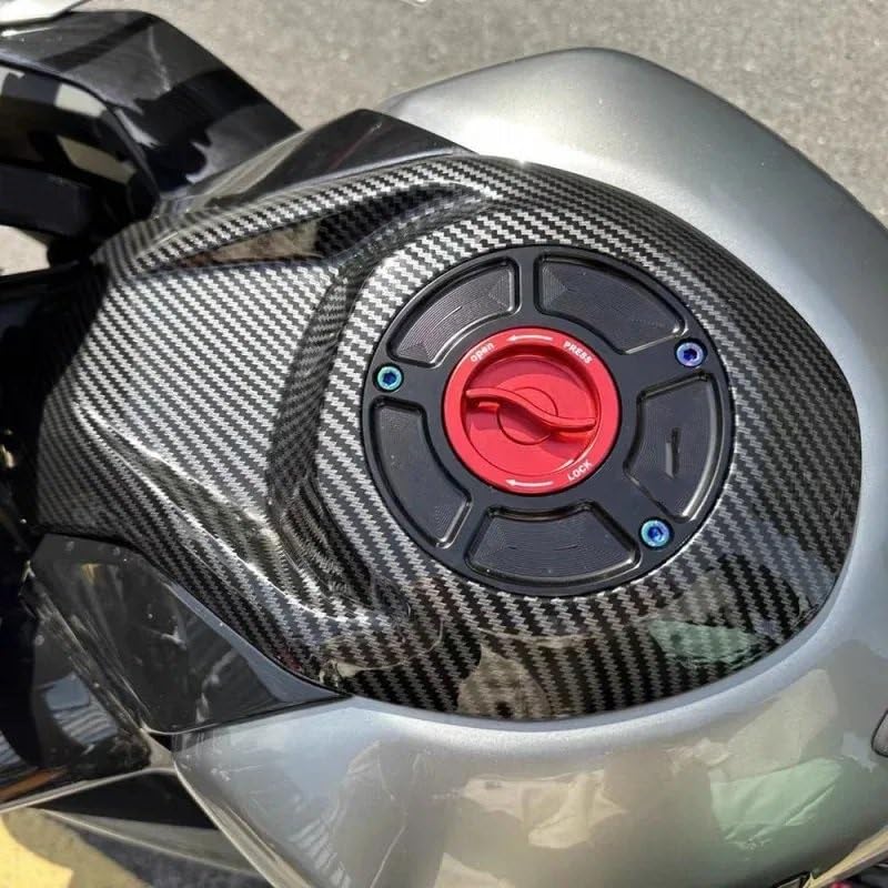 Protection réservoir 450SR en carbone véritable look brillant unique - 3