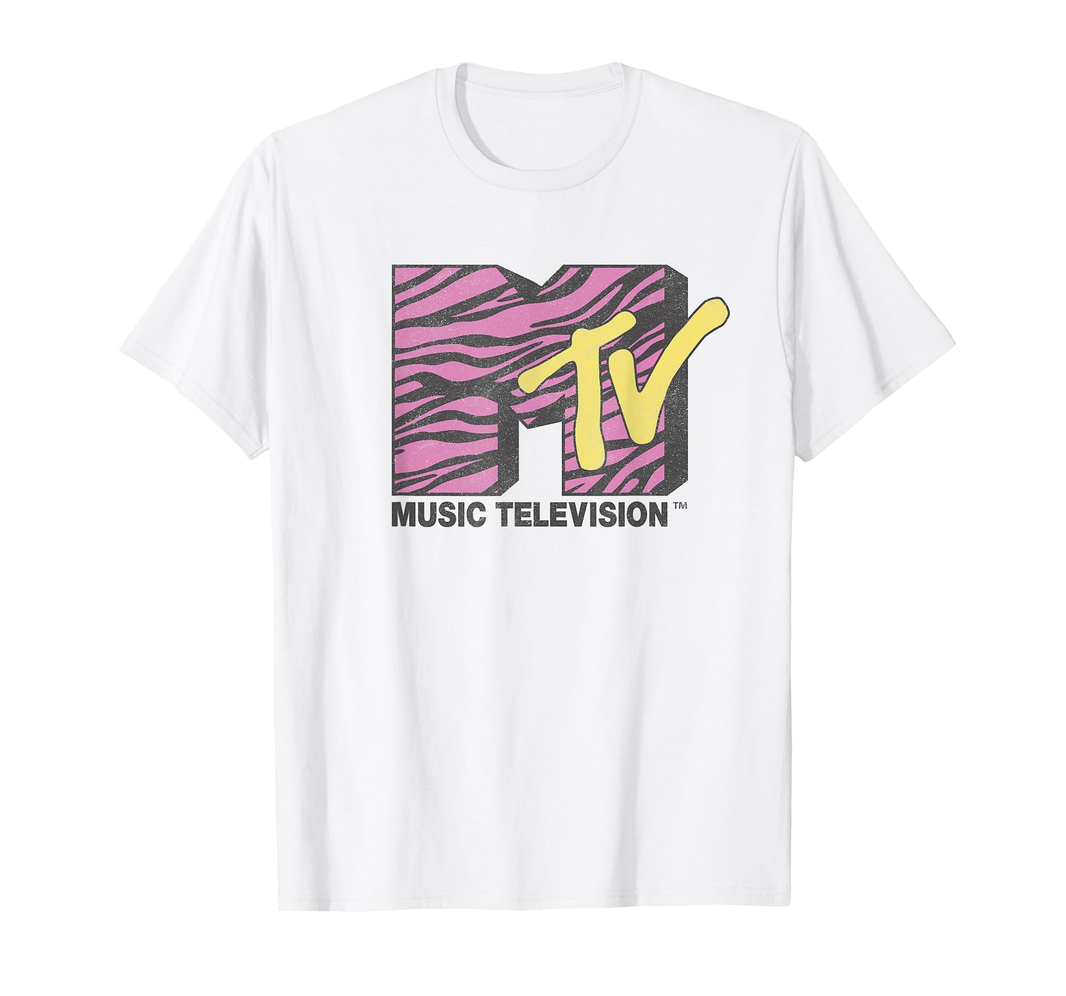 MTV Dekorierten Rosa Zebra T-Shirt