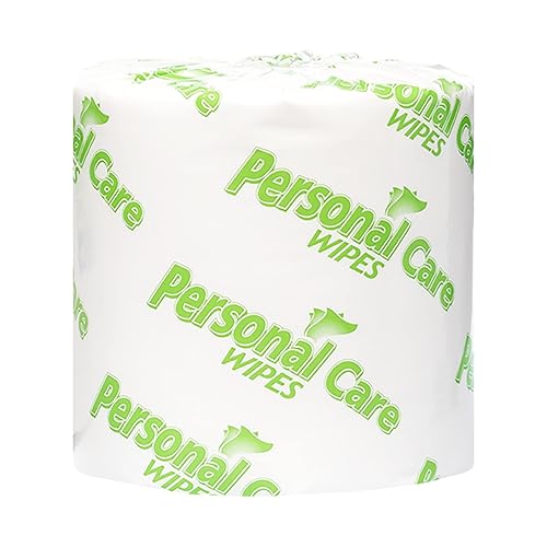 Touch Point Toallitas para el cuidado personal, 900 toallitas en rollo, 8 x 7 pulgadas, sin fragancia, fórmula hidratante con aloe y vitamina E -